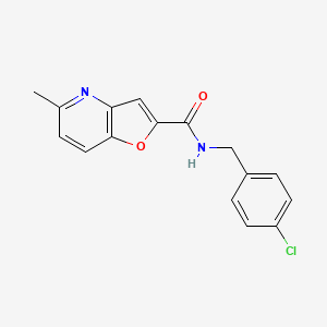 N-(4-chlorobenzyl)-5-methylfuro[3,2-b]pyridine-2-carboxamide