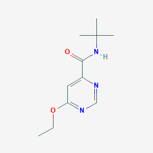 molecular formula C11H17N3O2 B2393507 N-(tert-butyl)-6-ethoxypyrimidine-4-carboxamide CAS No. 2034248-84-3