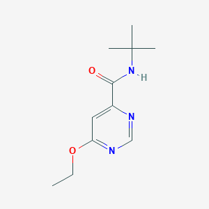 molecular formula C11H17N3O2 B2393507 N-tert-butyl-6-ethoxypyrimidine-4-carboxamide CAS No. 2034248-84-3