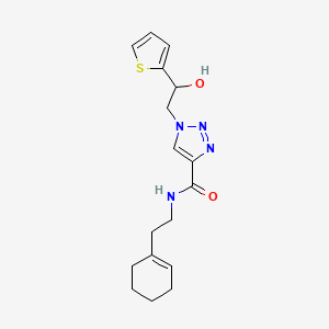 N-(2-(cyclohex-1-en-1-yl)ethyl)-1-(2-hydroxy-2-(thiophen-2-yl)ethyl)-1H-1,2,3-triazole-4-carboxamide