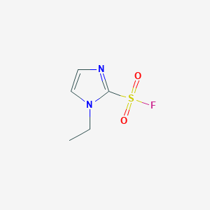 molecular formula C5H7FN2O2S B2393520 1-乙基咪唑-2-磺酰氟 CAS No. 1936128-42-5