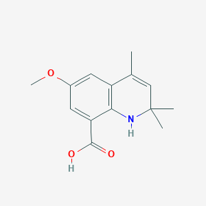 molecular formula C14H17NO3 B2393535 6-Methoxy-2,2,4-trimethyl-1,2-dihydroquinoline-8-carboxylic acid CAS No. 941233-91-6