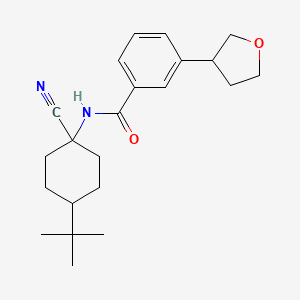 molecular formula C22H30N2O2 B2393541 N-(4-Tert-butyl-1-cyanocyclohexyl)-3-(oxolan-3-yl)benzamide CAS No. 1946408-88-3
