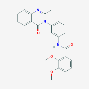 2,3-dimethoxy-N-[3-(2-methyl-4-oxoquinazolin-3-yl)phenyl]benzamide