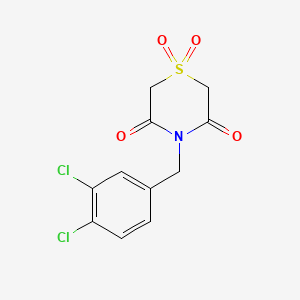 4-(3,4-Dichlorobenzyl)-1lambda~6~,4-thiazinane-1,1,3,5-tetraone