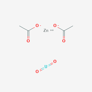 Zinc bis(acetato-O)dioxouranate
