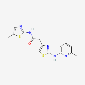 2-(2-((6-methylpyridin-2-yl)amino)thiazol-4-yl)-N-(5-methylthiazol-2-yl)acetamide