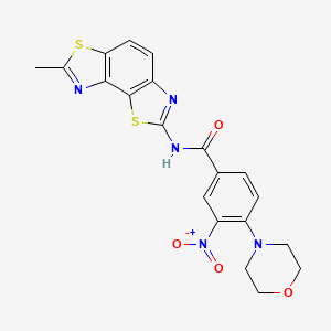 N-(7-methyl-[1,3]thiazolo[5,4-e][1,3]benzothiazol-2-yl)-4-morpholin-4-yl-3-nitrobenzamide