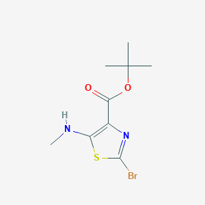 Tert-butyl 2-bromo-5-(methylamino)-1,3-thiazole-4-carboxylate