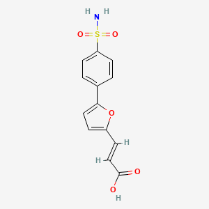 (2E)-3-{5-[4-(aminosulfonyl)phenyl]-2-furyl}acrylic acid