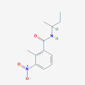 molecular formula C12H16N2O3 B2393652 N-(butan-2-yl)-2-methyl-3-nitrobenzamide CAS No. 51186-28-8