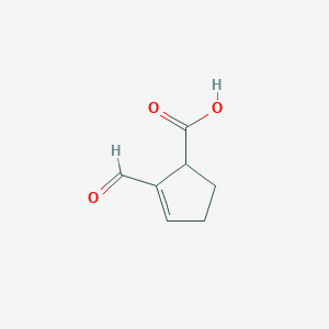 2-Cyclopentene-1-carboxylic acid, 2-formyl-