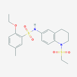 2-ethoxy-N-(1-(ethylsulfonyl)-1,2,3,4-tetrahydroquinolin-6-yl)-5-methylbenzenesulfonamide