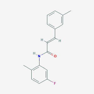 N-(5-fluoro-2-methylphenyl)-3-(3-methylphenyl)acrylamide