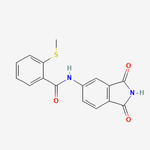 N-(1,3-dioxoisoindol-5-yl)-2-methylsulfanylbenzamide