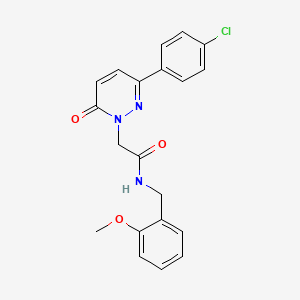 2-(3-(4-chlorophenyl)-6-oxopyridazin-1(6H)-yl)-N-(2-methoxybenzyl)acetamide