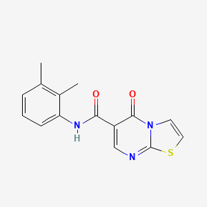 molecular formula C15H13N3O2S B2393682 N-(2,3-dimethylphenyl)-5-oxo-5H-thiazolo[3,2-a]pyrimidine-6-carboxamide CAS No. 851944-31-5