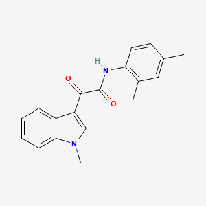 molecular formula C20H20N2O2 B2393685 2-(1,2-dimethyl-1H-indol-3-yl)-N-(2,4-dimethylphenyl)-2-oxoacetamide CAS No. 862831-65-0