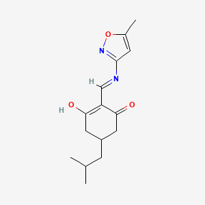 2-(((5-Methylisoxazol-3-YL)amino)methylene)-5-(2-methylpropyl)cyclohexane-1,3-dione