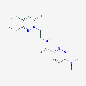 molecular formula C17H22N6O2 B2393695 6-(dimethylamino)-N-(2-(3-oxo-5,6,7,8-tetrahydrocinnolin-2(3H)-yl)ethyl)pyridazine-3-carboxamide CAS No. 2034303-30-3