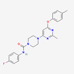 N-(4-fluorophenyl)-4-(2-methyl-6-(p-tolyloxy)pyrimidin-4-yl)piperazine-1-carboxamide