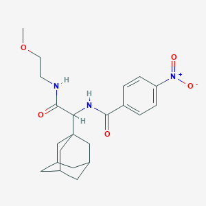 N-[1-(1-adamantyl)-2-(2-methoxyethylamino)-2-oxoethyl]-4-nitrobenzamide
