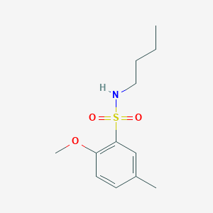 molecular formula C12H19NO3S B239373 N-butyl-2-methoxy-5-methylbenzenesulfonamide 