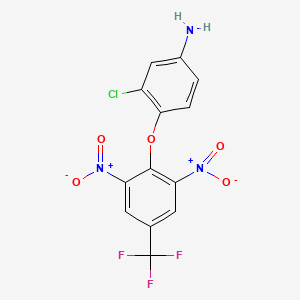 3-Chloro-4-[2,6-dinitro-4-(trifluoromethyl)phenoxy]aniline