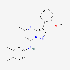 N-(3,4-dimethylphenyl)-3-(2-methoxyphenyl)-5-methylpyrazolo[1,5-a]pyrimidin-7-amine