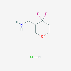 (4,4-Difluorooxan-3-yl)methanamine;hydrochloride