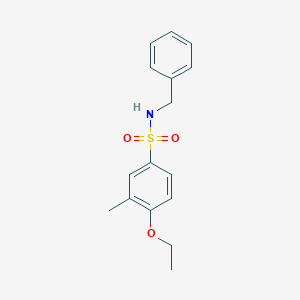 molecular formula C16H19NO3S B239378 N-benzyl-4-ethoxy-3-methylbenzenesulfonamide 