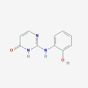 molecular formula C10H9N3O2 B2393785 2-(2-hydroxyanilino)-1H-pyrimidin-6-one CAS No. 691398-00-2