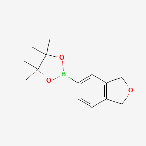 molecular formula C14H19BO3 B2393797 2-(1,3-Dihydroisobenzofuran-5-yl)-4,4,5,5-tetramethyl-1,3,2-dioxaborolane CAS No. 1352037-60-5