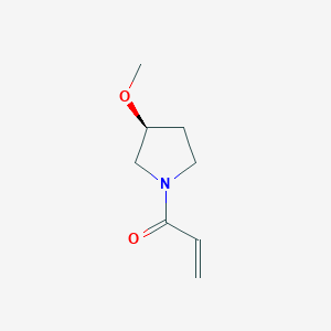 molecular formula C8H13NO2 B2393803 1-[(3S)-3-Methoxypyrrolidin-1-yl]prop-2-en-1-one CAS No. 2154722-30-0