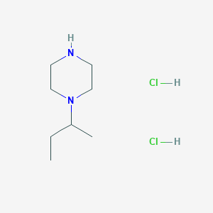 molecular formula C8H20Cl2N2 B2393810 1-sec-Butyl-piperazine dihydrochloride CAS No. 34581-21-0; 686721-30-2