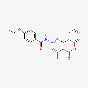 4-ethoxy-N-(4-methyl-5-oxo-5H-chromeno[4,3-b]pyridin-2-yl)benzamide