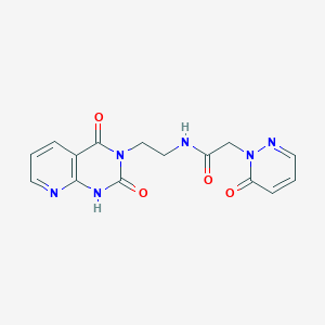 N-(2-(2,4-dioxo-1,2-dihydropyrido[2,3-d]pyrimidin-3(4H)-yl)ethyl)-2-(6-oxopyridazin-1(6H)-yl)acetamide