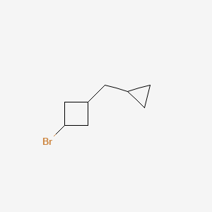 molecular formula C8H13Br B2393823 1-Bromo-3-(cyclopropylmethyl)cyclobutane CAS No. 2344679-92-9