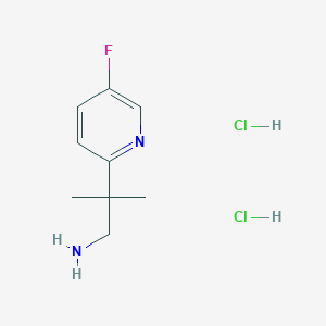 2-(5-Fluoropyridin-2-yl)-2-methylpropan-1-amine dihydrochloride