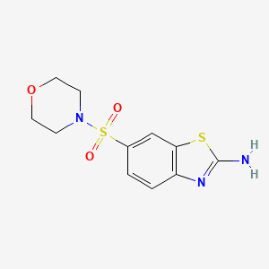 molecular formula C11H13N3O3S2 B2393837 6-(吗啉-4-基磺酰基)-1,3-苯并噻唑-2-胺 CAS No. 440627-31-6