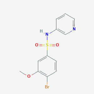 molecular formula C12H11BrN2O3S B239384 4-bromo-3-methoxy-N-pyridin-3-ylbenzenesulfonamide 