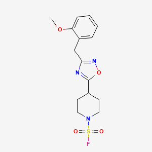 4-[3-[(2-Methoxyphenyl)methyl]-1,2,4-oxadiazol-5-yl]piperidine-1-sulfonyl fluoride