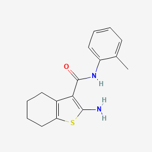2-amino-N-(2-methylphenyl)-4,5,6,7-tetrahydro-1-benzothiophene-3-carboxamide
