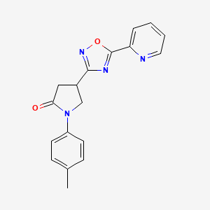 1-(4-Methylphenyl)-4-[5-(2-pyridyl)-1,2,4-oxadiazol-3-yl]-2-pyrrolidinone