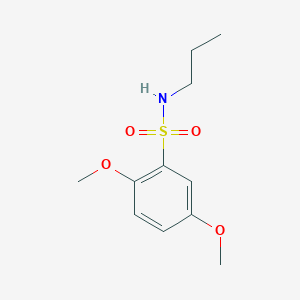 molecular formula C11H17NO4S B239387 2,5-dimethoxy-N-propylbenzenesulfonamide 