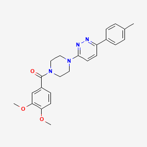(3,4-Dimethoxyphenyl)(4-(6-(p-tolyl)pyridazin-3-yl)piperazin-1-yl)methanone