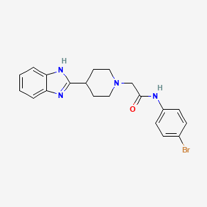 2-(4-(1H-benzo[d]imidazol-2-yl)piperidin-1-yl)-N-(4-bromophenyl)acetamide