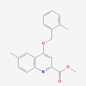Methyl 6-methyl-4-((2-methylbenzyl)oxy)quinoline-2-carboxylate