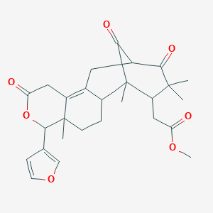 molecular formula C10H14O8S4 B239390 香椿木素B CAS No. 1915-67-9