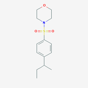 molecular formula C14H21NO3S B239391 4-[(4-Sec-butylphenyl)sulfonyl]morpholine 